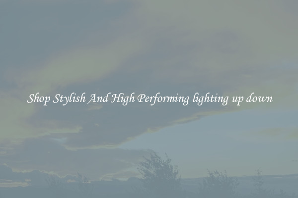 Shop Stylish And High Performing lighting up down