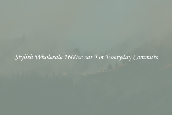 Stylish Wholesale 1600cc car For Everyday Commute