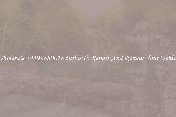 Wholesale 54399880018 turbo To Repair And Renew Your Vehicle