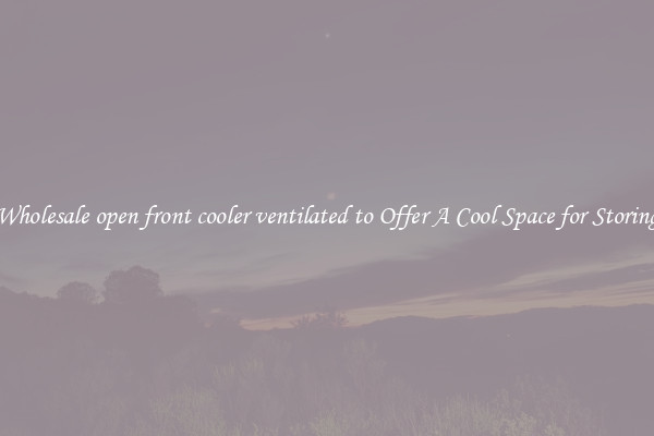Wholesale open front cooler ventilated to Offer A Cool Space for Storing