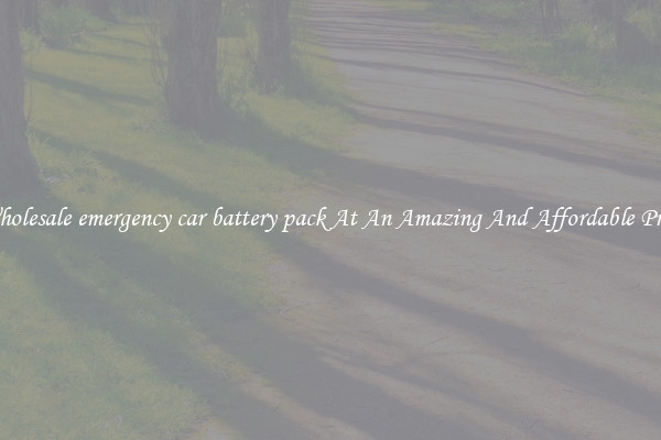 Wholesale emergency car battery pack At An Amazing And Affordable Price