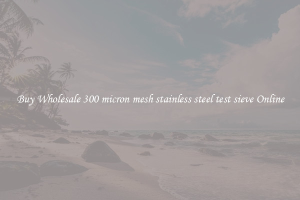 Buy Wholesale 300 micron mesh stainless steel test sieve Online