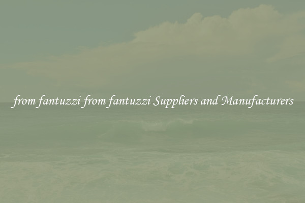 from fantuzzi from fantuzzi Suppliers and Manufacturers