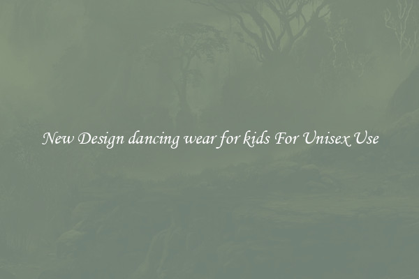 New Design dancing wear for kids For Unisex Use