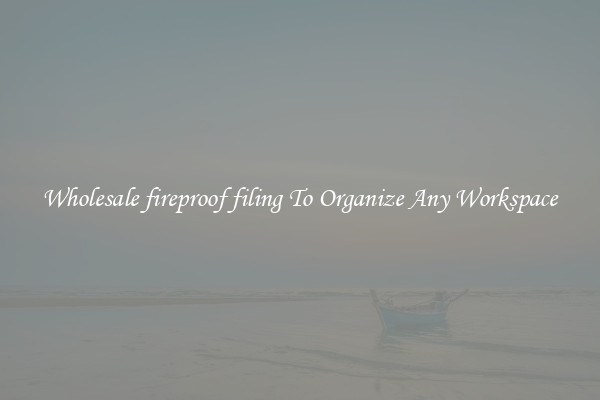 Wholesale fireproof filing To Organize Any Workspace