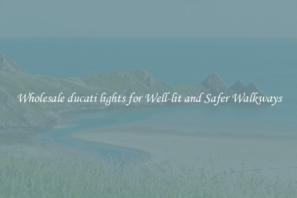 Wholesale ducati lights for Well-lit and Safer Walkways