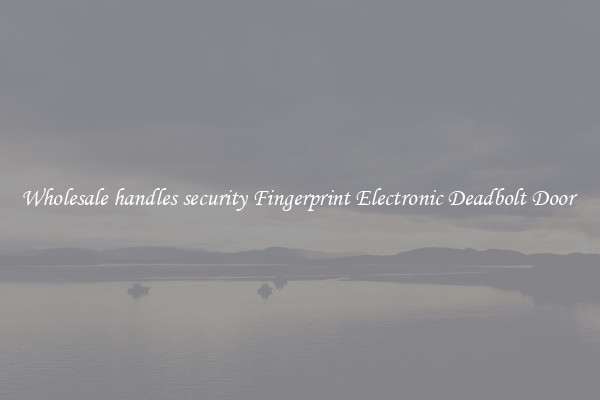 Wholesale handles security Fingerprint Electronic Deadbolt Door 