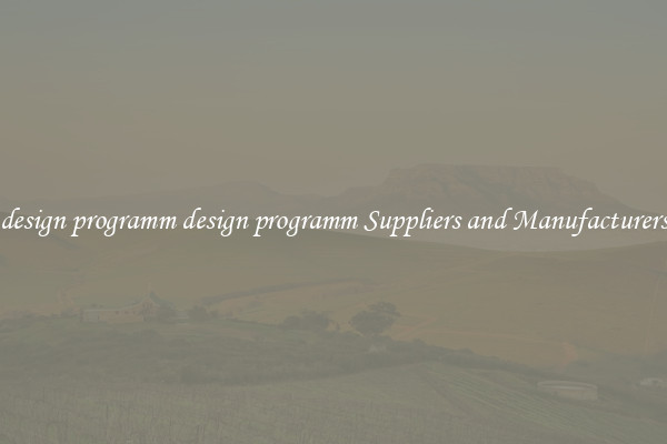 design programm design programm Suppliers and Manufacturers